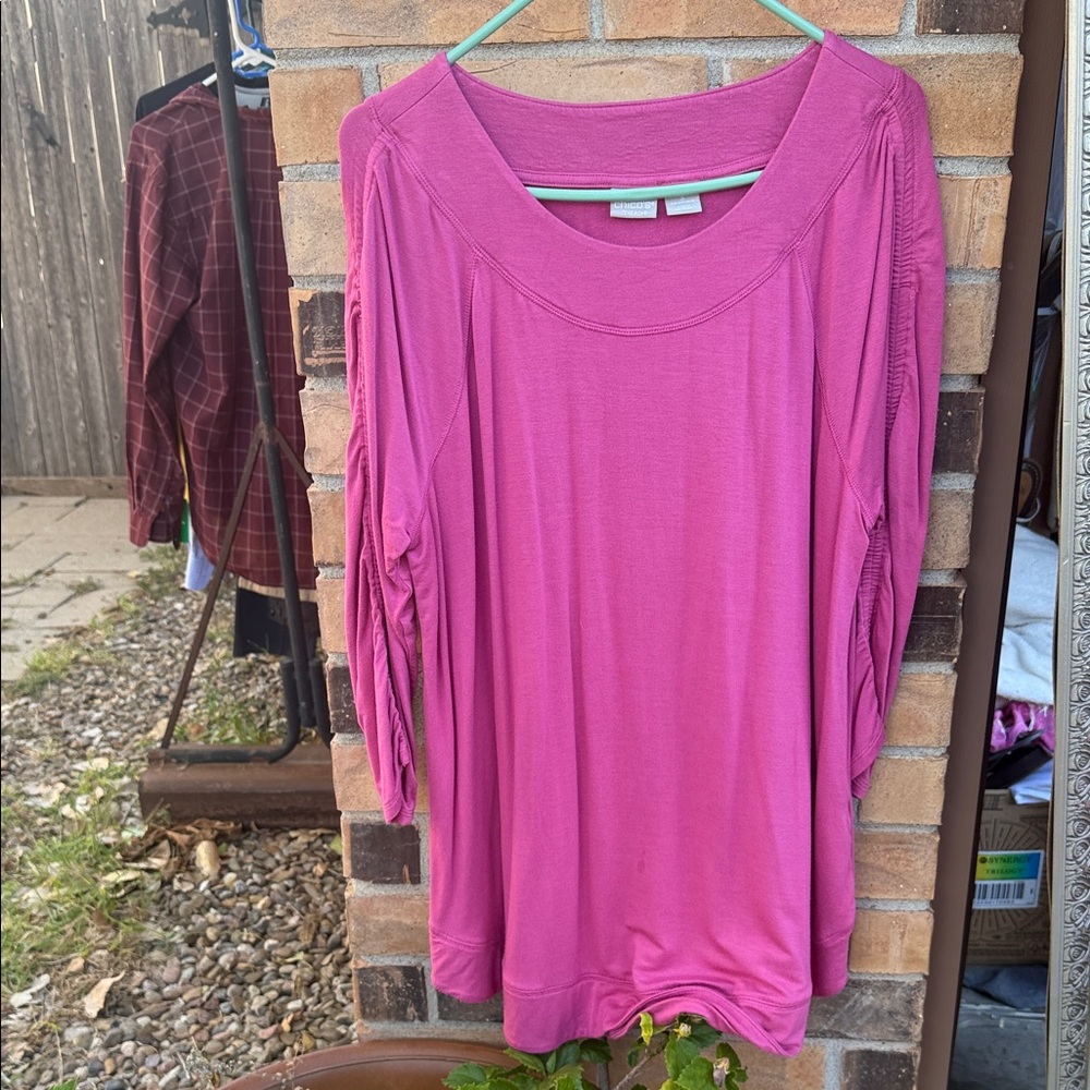 Chico's Vibrant Pink Blouse